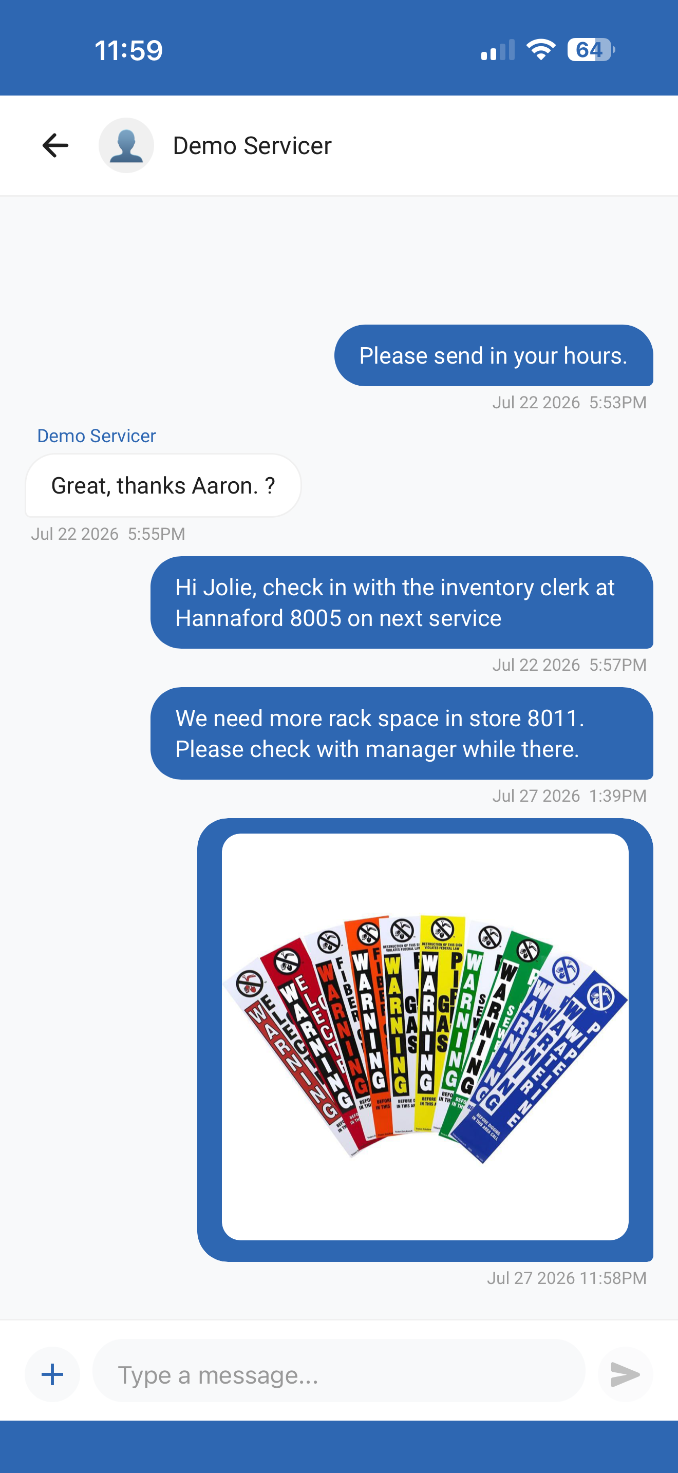 EMP Companion direct conversation with photo