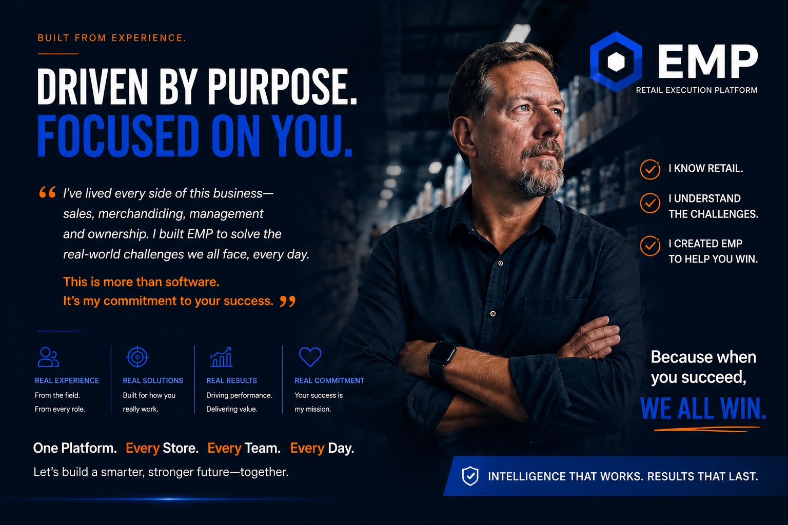 EMP founder story and practitioner-built software